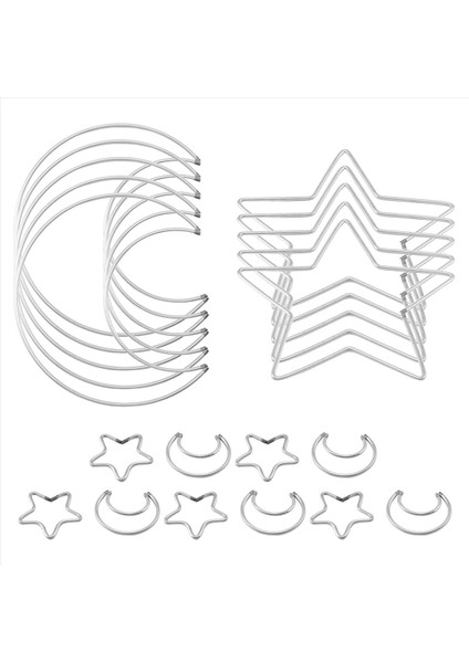 Moon Star Dream Catcher Metal Hoop Yüzükler Çember Macrame Için Dıy Craft Dream Catcher Yapan Ev Duvar Asma Dekorasyon (Yurt Dışından) fiyatları