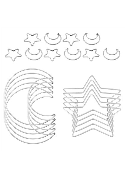 Moon Star Dream Catcher Metal Hoop Yüzükler Çember Macrame Için Dıy Craft Dream Catcher Yapan Ev Duvar Asma Dekorasyon (Yurt Dışından) modelleri