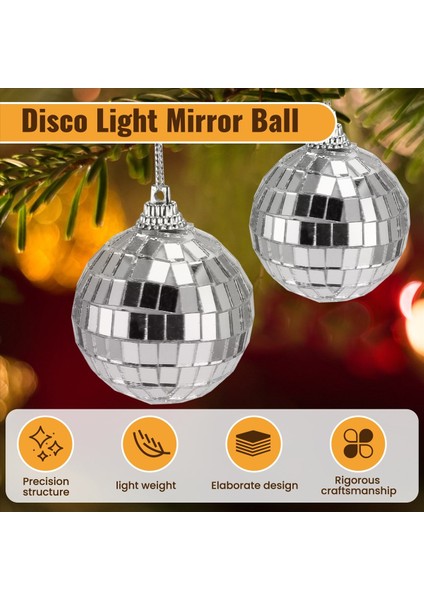 30 Adet Disko Ayna Topları 2 Inç Yansıtıcı Ayna Topu Asma Topu Noel Ağacı Parti Ev Dekorasyonları (Yurt Dışından) indirimleri