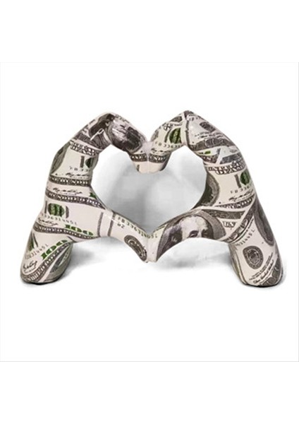 Renkli Jest Dekorasyonu, Aşk Parmak Heykeli Modern, Modern Sanat Heykel Kişiselleştirilmiş Parmak Ev Dekorasyonu, C (Yurt Dışından)