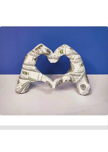 Renkli Jest Dekorasyonu, Aşk Parmak Heykeli Modern, Modern Sanat Heykel Kişiselleştirilmiş Parmak Ev Dekorasyonu, B (Yurt Dışından) fırsatları