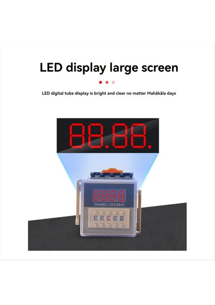 DH48S-S 12V Zaman Rölesi DC24V Soket ile Tekrar Döngüsü DH48S Serisi Temel ile Gecikme Süresi (Yurt Dışından) modelleri