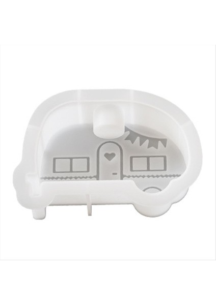 2pcs Dıy Araba Şekli Mum Tutucu Reçine Kalıp Aroma Mum Baz Silikon Kalıp Ev Dekorasyon (Yurt Dışından)