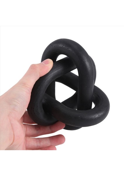 Ahşap Zincir Bağlantı Dekor 3 Bağlantı Ahşap Düğüm Dekor El Oyma Sehpa Dekor Modern Çiftlik Evi Raf Dekor Boho Siyah (Yurt Dışından) indirimleri