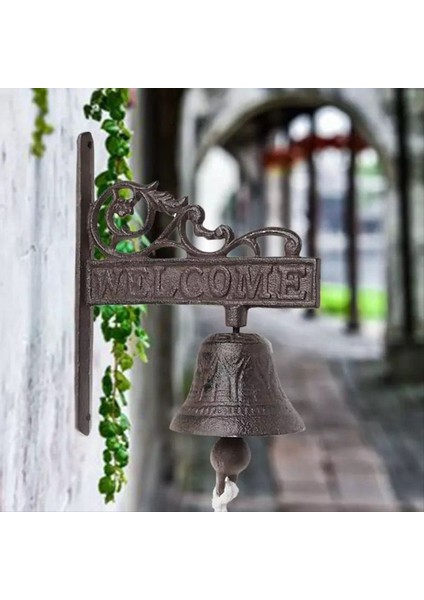 Vintage Bahçe Antika Kapı Zili, Çiftlik Evi Dekorasyonu Için Uygun Büyük Dökme Demir Duvara Monte Metal Kapı Zili, Bir (Yurt Dışından) modelleri