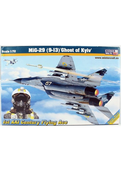 D110 1772 Mıg-29 (9-13) Kiev'in Hayaleti Savaş Uçağı Plastik Model Kiti