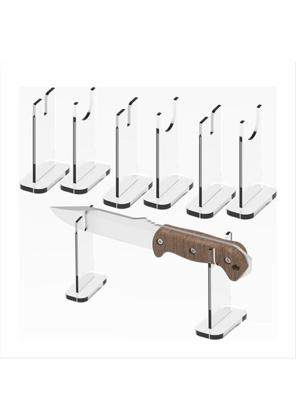 4set Bıçak Ekran Standı, Akrilik Bıçak Tutucu Koleksiyoncusu, Ev Dekorasyonu Için Tek Bıçak Tutucu (Açık Dip) (Yurt Dışından) modelleri