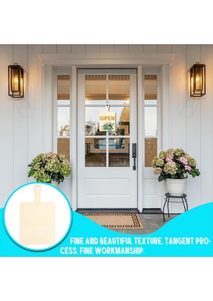 Kırp ile Bitmemiş Ahşap Kesme Tahtası Zanaat, Zanaat Diy Noel Ev Mutfak Yemek Dekor (9.4 Inç x 5.5 Inç) (Yurt Dışından) fiyatları