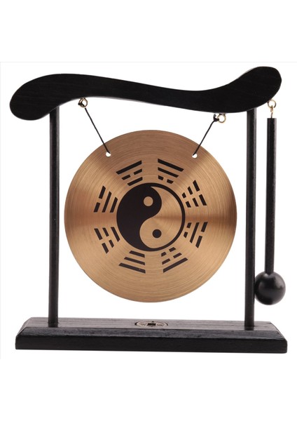 Masaüstü Gong - Feng Shui Pirinç Gong Stand ve Mallet, Hassas Çin Ev Dekoru, Sekiz Diyagramlı Masaüstü Süslemesi (Yurt Dışından) fiyatları