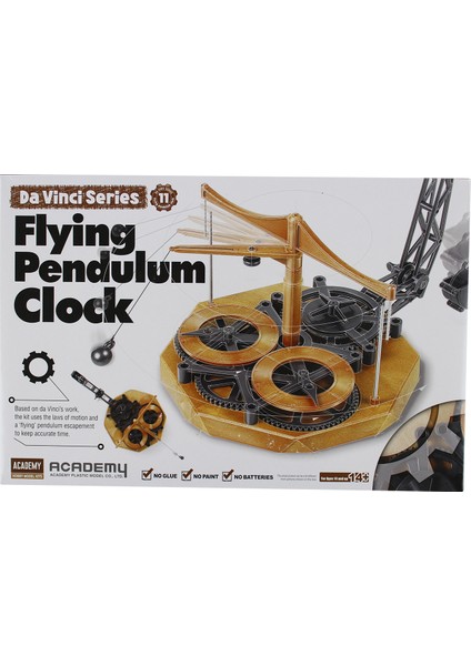 18157 Da Vinci Uçan Sarkaçlı Saat, Plastik Model kiti