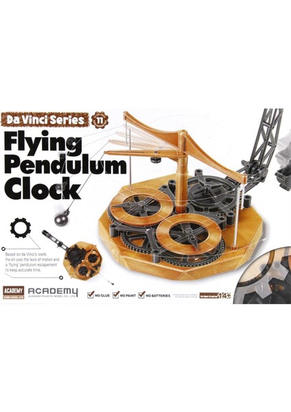 18157 Da Vinci Uçan Sarkaçlı Saat, Plastik Model kiti modelleri