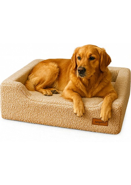 Enzo, Ortopedik Süngerli, Çıkarılabilir Kılıflı, Su Geçirmez Alezli, Tasarım Kedi ve Köpek Yatağı