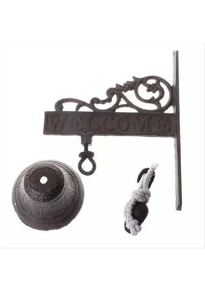 Vintage Bahçe Antika Kapı Zili, Çiftlik Evi Dekorasyonu Için Uygun Büyük Dökme Demir Duvara Monte Metal Kapı Zili, Bir (Yurt Dışından) indirimleri