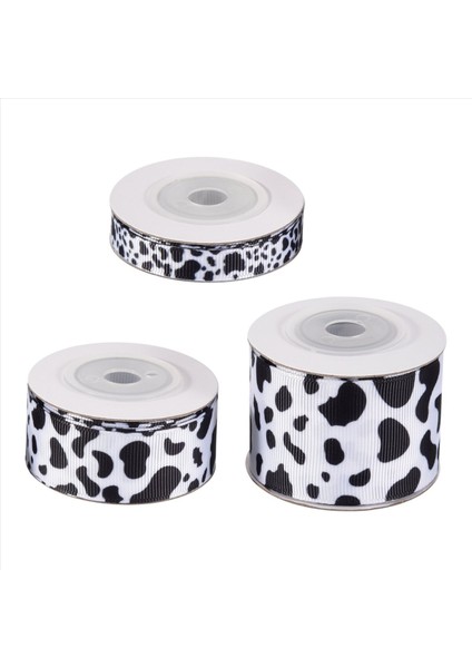 3pcs Beyaz Siyah Inek Baskı Kablolu Kenar Şerit Şerit Şeritler Sarma Şeridi Hayvan Baskı Şeridi Dıy Crafts Party (Yurt Dışından) fiyatları