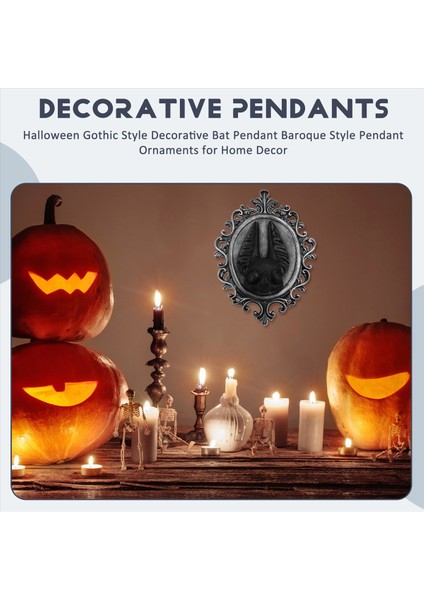 Cadılar Bayramı Gotik Tarzı Dekoratif Yarasa Kolye Barok Tarz Kolye Süsleri Ev Dekoru A (Yurt Dışından) fırsatları