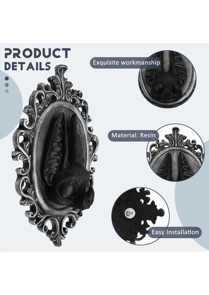 Cadılar Bayramı Gotik Tarzı Dekoratif Yarasa Kolye Barok Tarz Kolye Süsleri Ev Dekoru A (Yurt Dışından) indirimleri