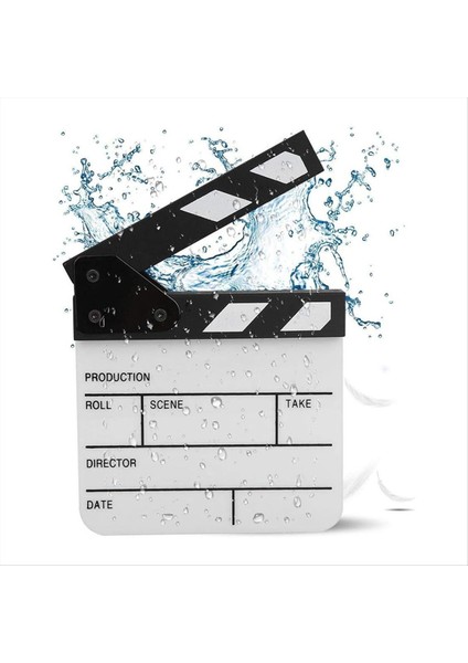 Action Cut Board, Akrilik Film Clapboard Kuru Silme Kompakt Boyutu Tv Filmi Yönetmeni Kesilmiş Aksiyon Sahne Alkış Tahtası (Yurt Dışından) modelleri