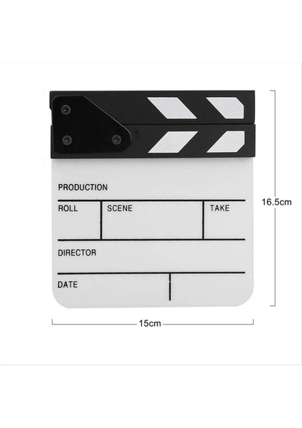 Action Cut Board, Akrilik Film Clapboard Kuru Silme Kompakt Boyutu Tv Filmi Yönetmeni Kesilmiş Aksiyon Sahne Alkış Tahtası (Yurt Dışından) indirimleri