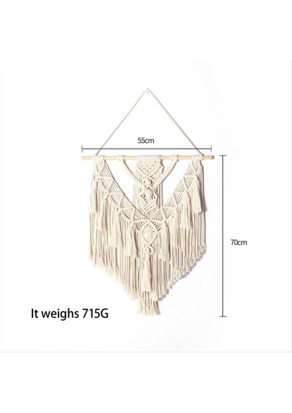 Duvar Asılı Ev Dekoru Şık Dokuma Dekor Için Yatak Odası Oturma Odası Daire Yurt Galeri- El Yapımı Noel Si (Yurt Dışından) indirimleri