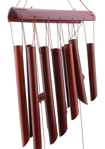 Ahşap Rüzgar Çan Yaratıcı Oturma Odası Büyük Bambu Rüzgar Zil Süsleri Kızlar Yatak Odası Kolye Zanaat Hediye Ev Dekor (Yurt Dışından) fırsatları