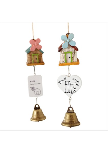 Reçine Rüzgar Çamlağı Bakır Bell Crafts Bahçe Ev Açık Dekor Dekor El Sanat Süsleme Araba Yatak Odası (A) (Yurt Dışından)