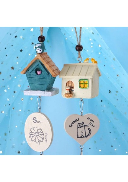 Reçine Rüzgar Çamlağı Bakır Bell Crafts Bahçe Ev Açık Dekor Dekor El Sanat Süsleme Araba Yatak Odası (A) (Yurt Dışından) indirimleri