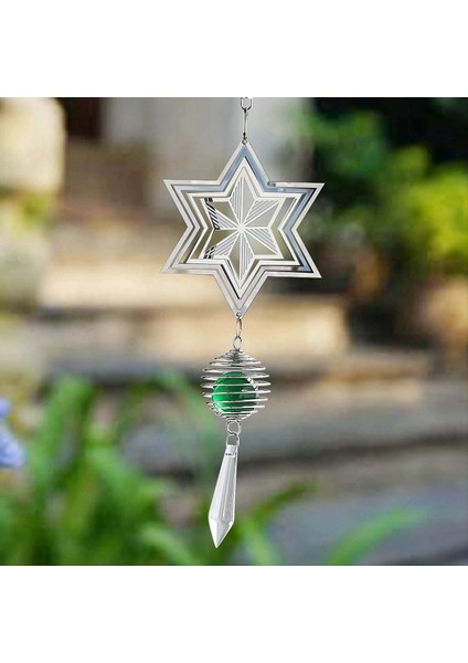 Kinetik asılı kar tanesi rüzgar spinner güneş yakalayıcı 3d spiral kuyruk kafesi top rüzgar çanları kristal prizma kolye (Yurt Dışından) indirimleri