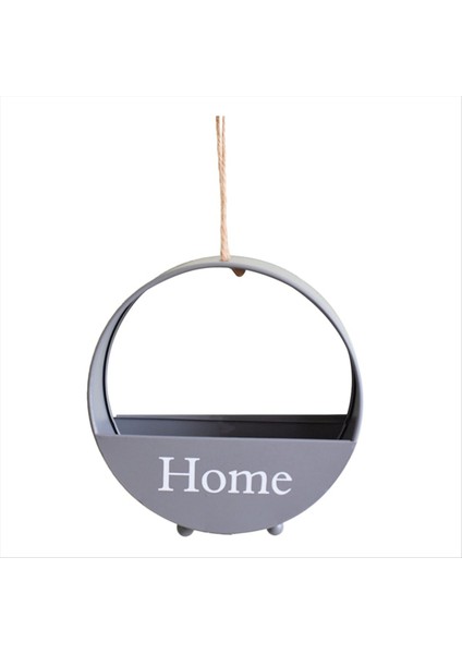 Duvar Asılı Çiçekler Ekici Bitki Saksı Dekor Modern Bitki Vazo Kap Tutucu Asılı Saksı Gri (Yurt Dışından)