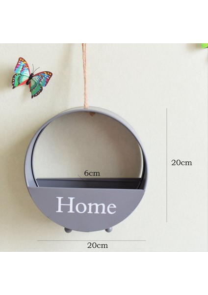 Duvar Asılı Çiçekler Ekici Bitki Saksı Dekor Modern Bitki Vazo Kap Tutucu Asılı Saksı Gri (Yurt Dışından) indirimleri