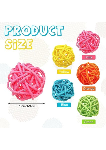 45PCS Rattan Topları Renkli Dekor Dekoratif Vazo Dolgu Masası Düğün Dekorasyonu Bebek Duş Doğum Günü Partisi, 1.6 Inç (Yurt Dışından) indirimleri