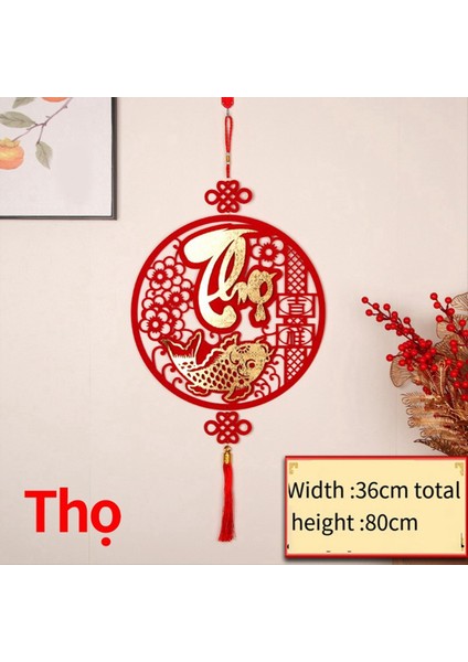 Çin Ay Yeni Yıl Dekor 2024 Vietnam Bahar Festivali Asma Kolye Çin Düğüm Kolye Ev Dekorasyon Stili 1 (Yurt Dışından)