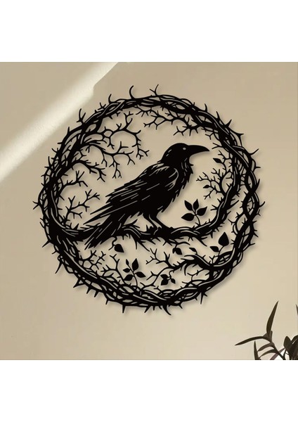 Raven Kuş Metal Duvar Sanatı, Karga Duvar Sanatı Dekor Siyah Kuş Heykel, Bahçe Mutfak Balkonu Için Eşsiz Tasarım Ev Dekoru (Yurt Dışından) indirimleri