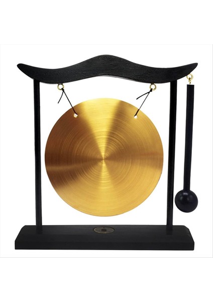 Mini Masaüstü Gong Masa Rüzgar Çamlağı Perküsyon Enstrümanı Zil Gongları Ev Dekoru Ev-Kulübesi Si A (Yurt Dışından)