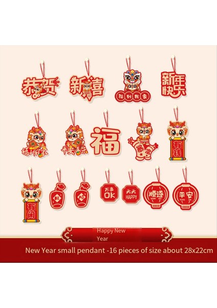 Çin Yeni Yılı Dekorasyon Aslan Dans Asma Etiketi Çin Ay Yeni Yıl Asma Dekorasyon, C (Yurt Dışından) fırsatları