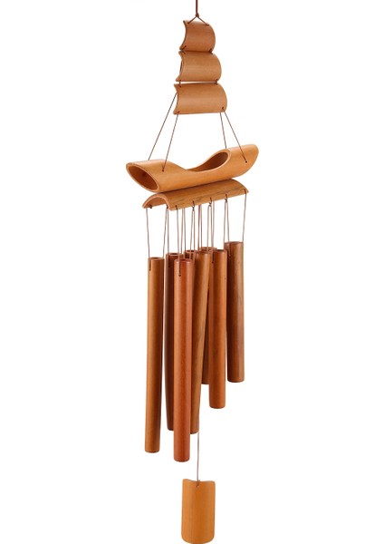 Bambu Rüzgar Çiğnen El Yapımı Doğal Yüzük Ev Dekor Rüzgar Zil Asılı Süsleme Açık Bahçe Rüzgar Çan (Yurt Dışından) indirimleri