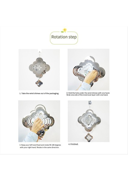 Mini Rüzgar Spinner ile Rüzgar Çanları, Kadınlar Için , Bahçe, Veranda, Arka Bahçe, Sundurma Için Açık Havada Asılı Dekor Açıklığı (Yurt Dışından) indirimleri