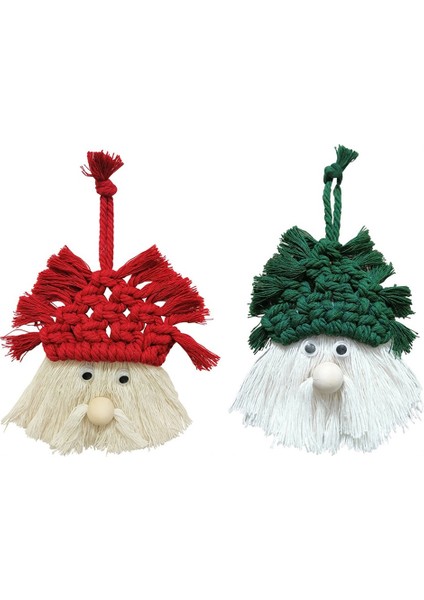 Noel Süs Seti, 2pcs Noel Ağacı Asma Süsler Süslemeleri Noel Baba Süsleri (Yurt Dışından)
