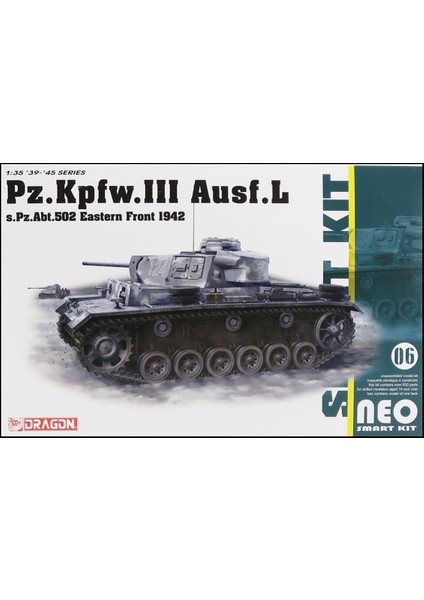 6957 1/35 Ölçek, Pz.Kpfw.III Ausf..l 502. Alay (Leningrad 1942/43) Tankı Plastik Model Kiti