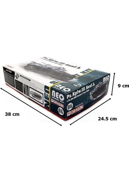 6957 1/35 Ölçek, Pz.Kpfw.III Ausf..l 502. Alay (Leningrad 1942/43) Tankı Plastik Model Kiti