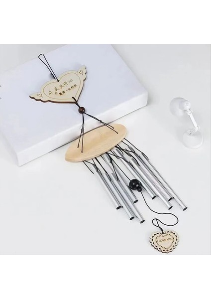 C Metal Rüzgar Çanları Av Bahçe Zili Rüzgar Chime Pencere Zil Duvar Asılı Dekorasyon Ev Dekor Ahşap Rüzgar Çan (Yurt Dışından)