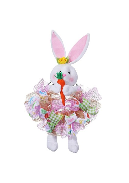 Ön kapı için Paskalya Çelenk, Bunny şekilli Paskalya Çelenk, Paskalya Dekorasyonu, Tatil Çelenk, Paskalya Tavşanı Kapı Çelenk (Yurt Dışından)