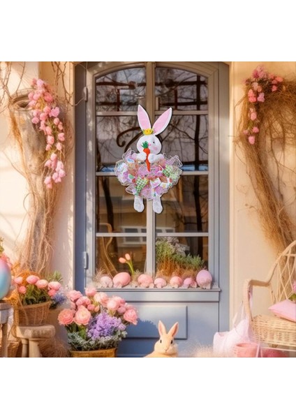 Ön kapı için Paskalya Çelenk, Bunny şekilli Paskalya Çelenk, Paskalya Dekorasyonu, Tatil Çelenk, Paskalya Tavşanı Kapı Çelenk (Yurt Dışından) fiyatları