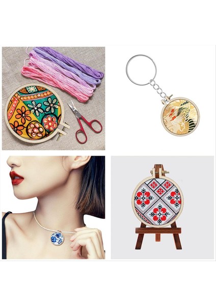 20 Paket Mini Nakış Çember Ahşap Yuvarlak Yuvarlak Çember Ahşap Çemberler Dıy El Sanatları Için Çerçeve Çemberi (Yurt Dışından) indirimleri