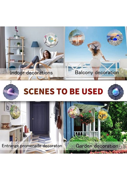 10PCS 8 Inç Süblimasyon Rüzgar Spinner Boşluklar 3D Rüzgar Iplikçileri Kapalı Açık Bahçe Dekorasyonu Için Rüzgar Iplikçileri Asılı (Yurt Dışından) modelleri