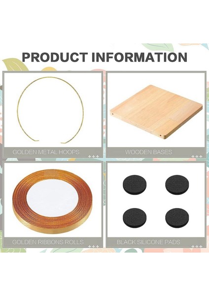 1 Set Metal Çiçek Çember Merkez Parçası Stand 12 Inç Altın Çiçek Halkası Çelenk Asma Mum Çemberi Merkez Parçası (Yurt Dışından) fırsatları