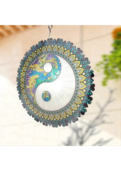 3D Rüzgar Spinner Spiral Için Bahçe Dekoru Dönen Asılı Rüzgar Çanları Ev Dış Mekan Dekorasyonu (Büyük Ultimate) (Yurt Dışından) indirimleri