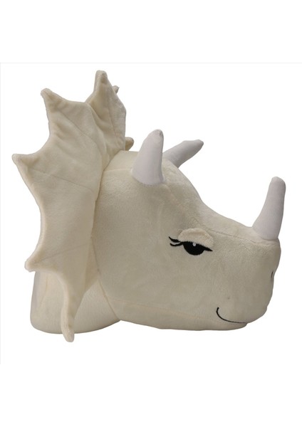 2 Adet Dinozor Kafa Duvar Süsleri 3D Sevimli Kreş Odası Oturma Odası Bebek (Yurt Dışından)