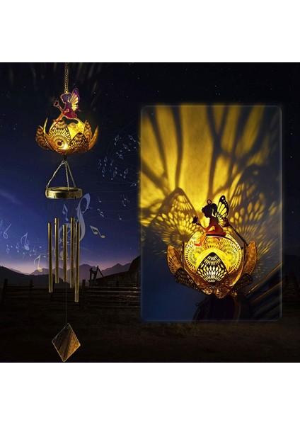 Peri Güneş Rüzgar Dışarı için Çanlar, Tüm Anne Kadınlar için Asılı Bahçe Hediyesi Büyükanne Kızı Karısı, Doğum Günü Hediyesi Altın (Yurt Dışından) indirimleri