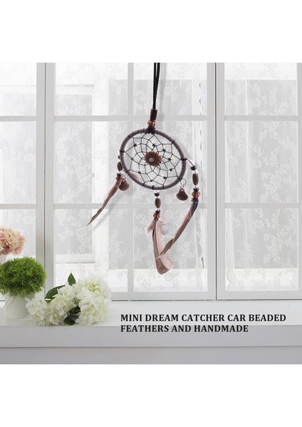 Araba Boncuklu Doğal Tüyleri ve El Yapımı Mini Rüya Yakalayıcı (Yurt Dışından) fiyatları