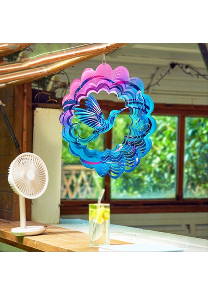 12 Inç Uçan Kuş Rüzgar Spinner Metal 3D Dönen Windchimes Lüks Sanat Bahçesi Döküm Dış Mekan Dekorasyon (Yurt Dışından) fırsatları